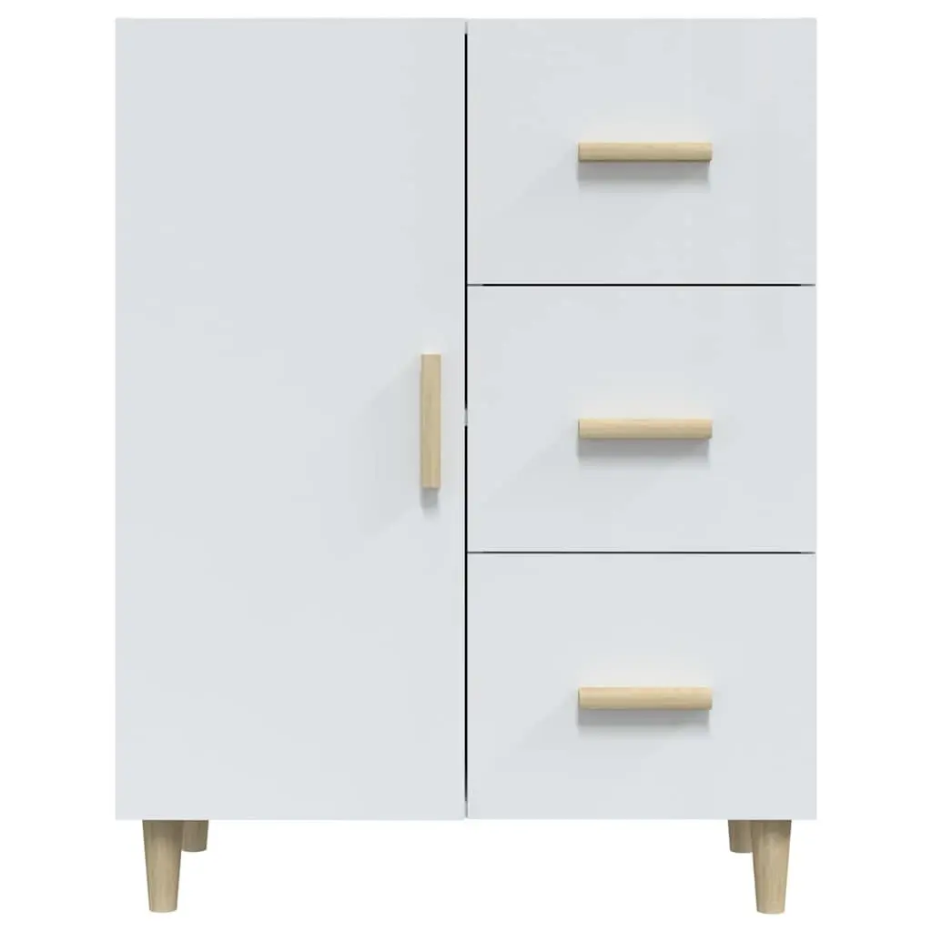 White Sideboard with 3 Spacious Drawers
