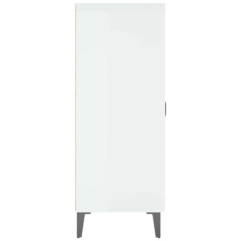 High Gloss White Sideboard with Ample Storage