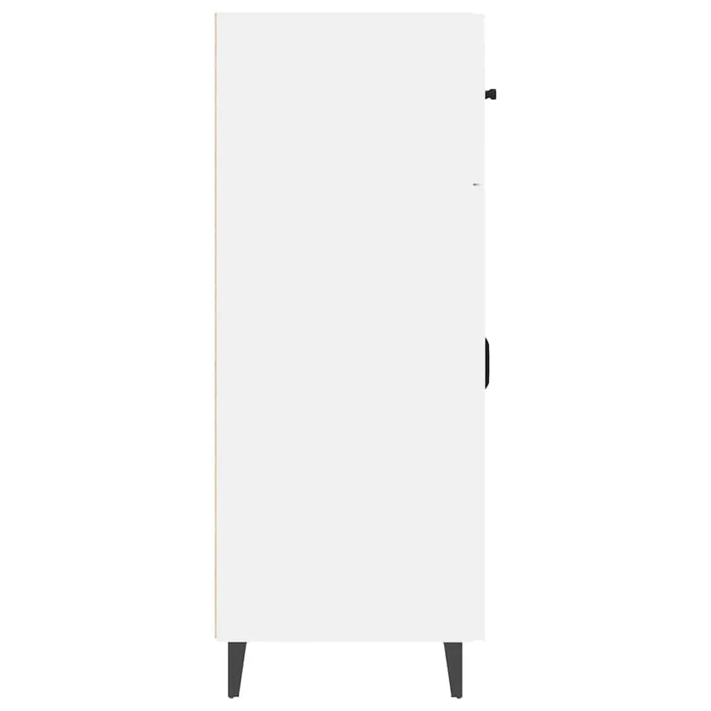 Sideboard Engineered Wood High Gloss White 69.5x34x90cm Storage Cabinet 2 Doors 2 Drawers