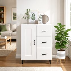 Functional White Sideboard Storage for Your Living Room