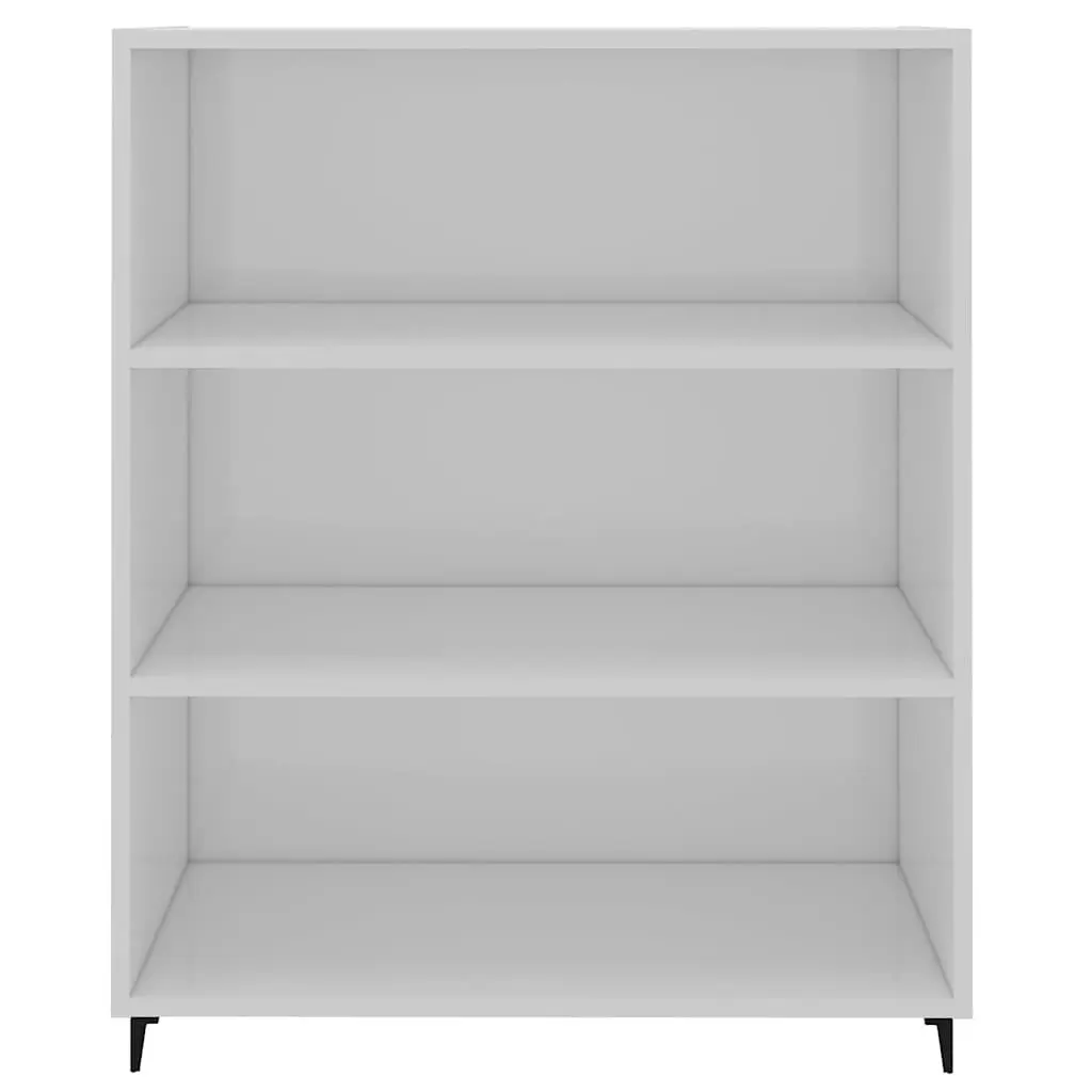 Sideboard Engineered Wood High Gloss White 69.5x32.5x90cm