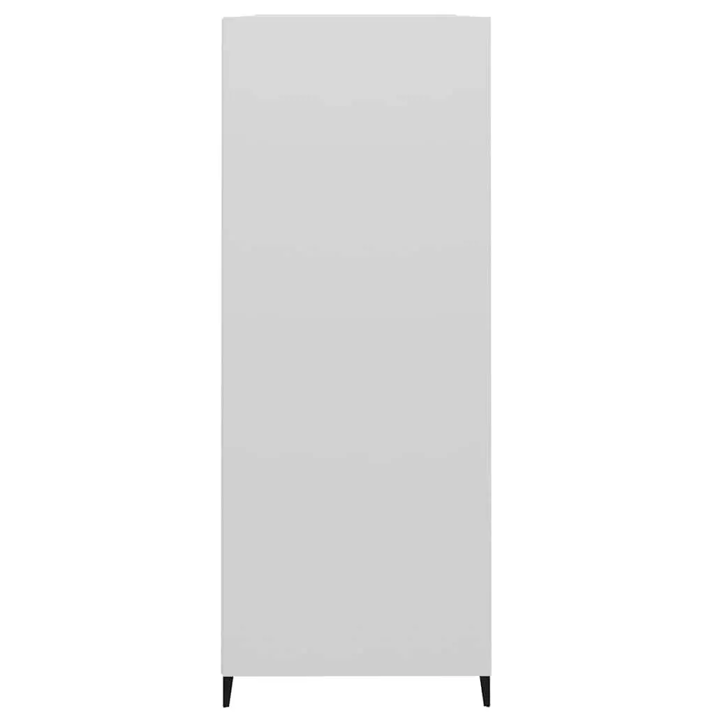 Sideboard Engineered Wood High Gloss White 69.5x32.5x90cm