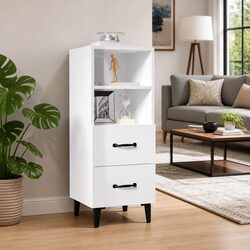 Practical White High Gloss Sideboard for Everyday Use