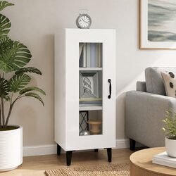 Compact 90cm White High Gloss Sideboard for Any Room