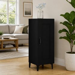 Versatile Black Storage Sideboard with Door