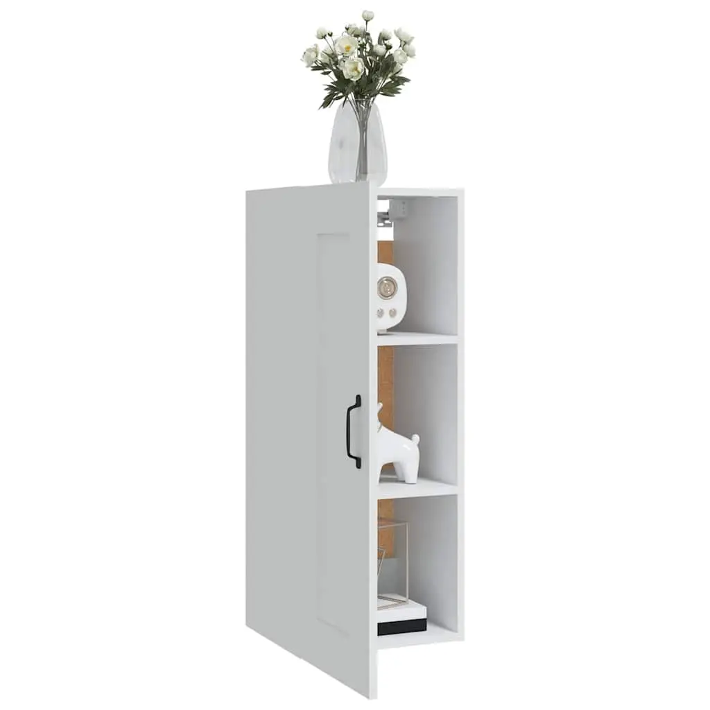 Wall-Mounted Storage Cabinet White 35x34x90cm