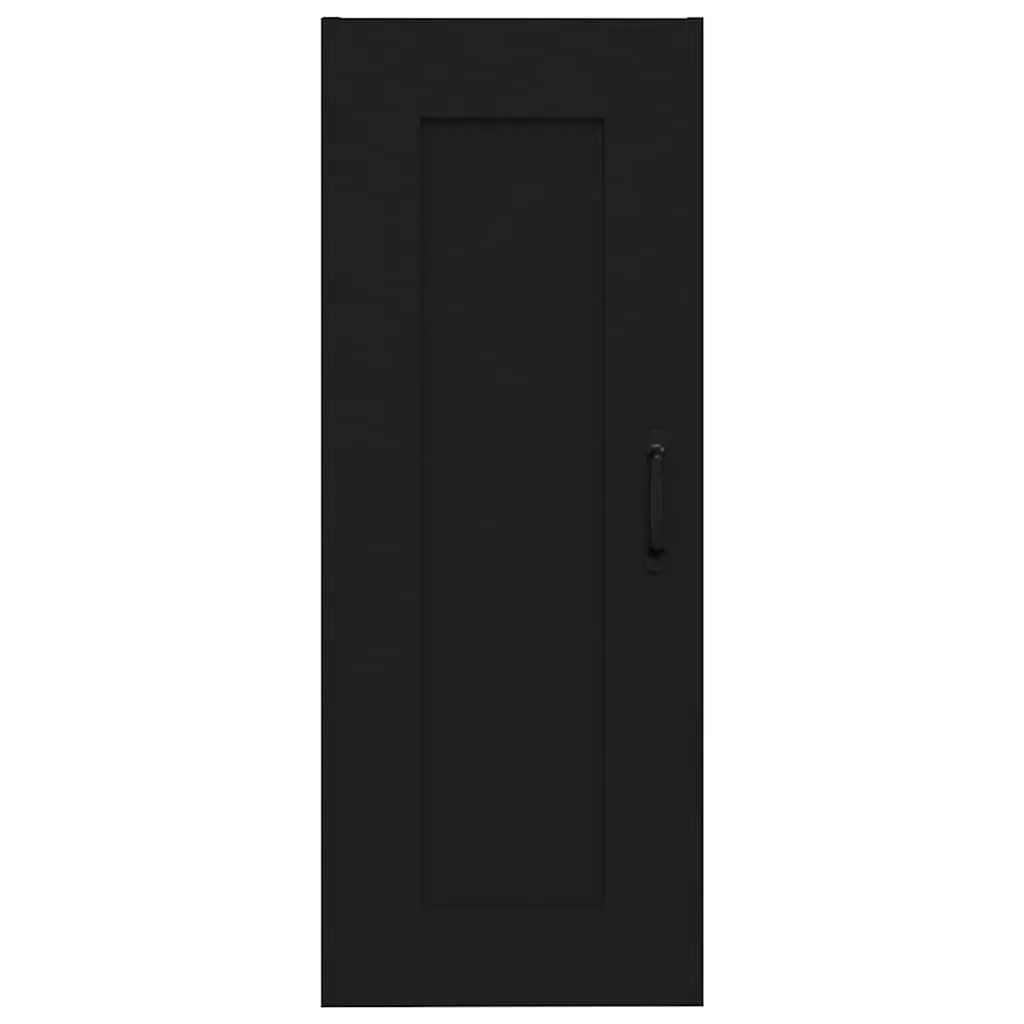 Hanging Storage Cabinet Engineered Wood Black 35x34x90cm