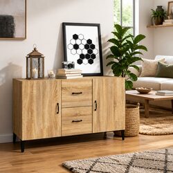 Functional Brown Sideboard with Ample Storage Space