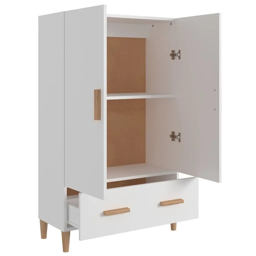 Highboard Storage Cabinet 70x31x115 cm White