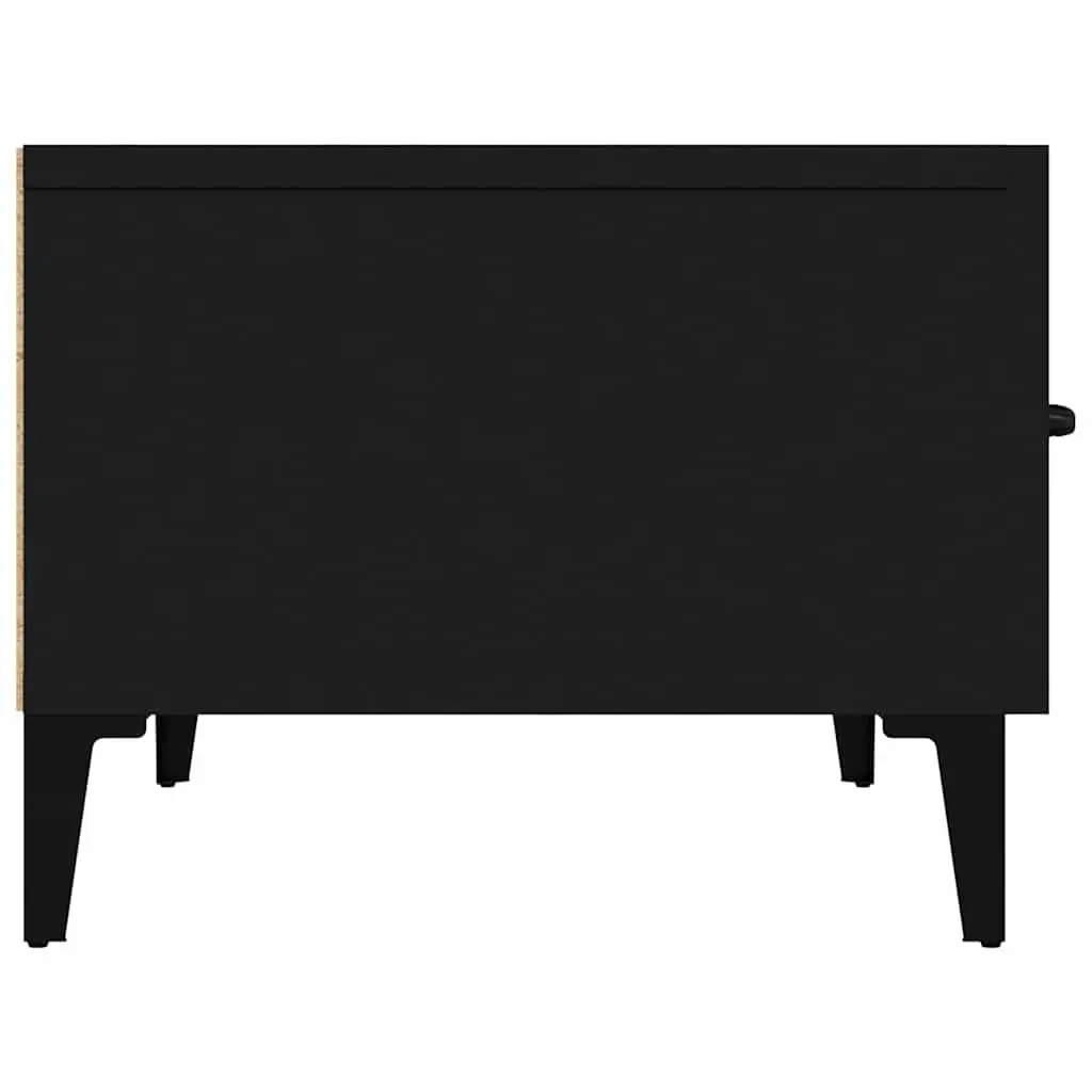 TV Cabinet Black Media Unit Living Room Storage Furniture Engineered Wood