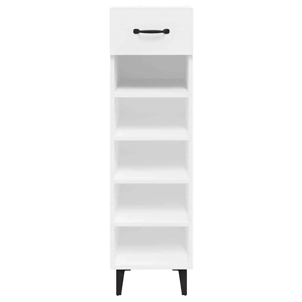 Shoe Cabinet High Gloss White Storage Organiser Shelves Drawer Hallway Wardrobe