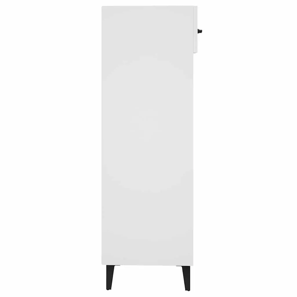 Shoe Cabinet High Gloss White Storage Organiser Shelves Drawer Hallway Wardrobe