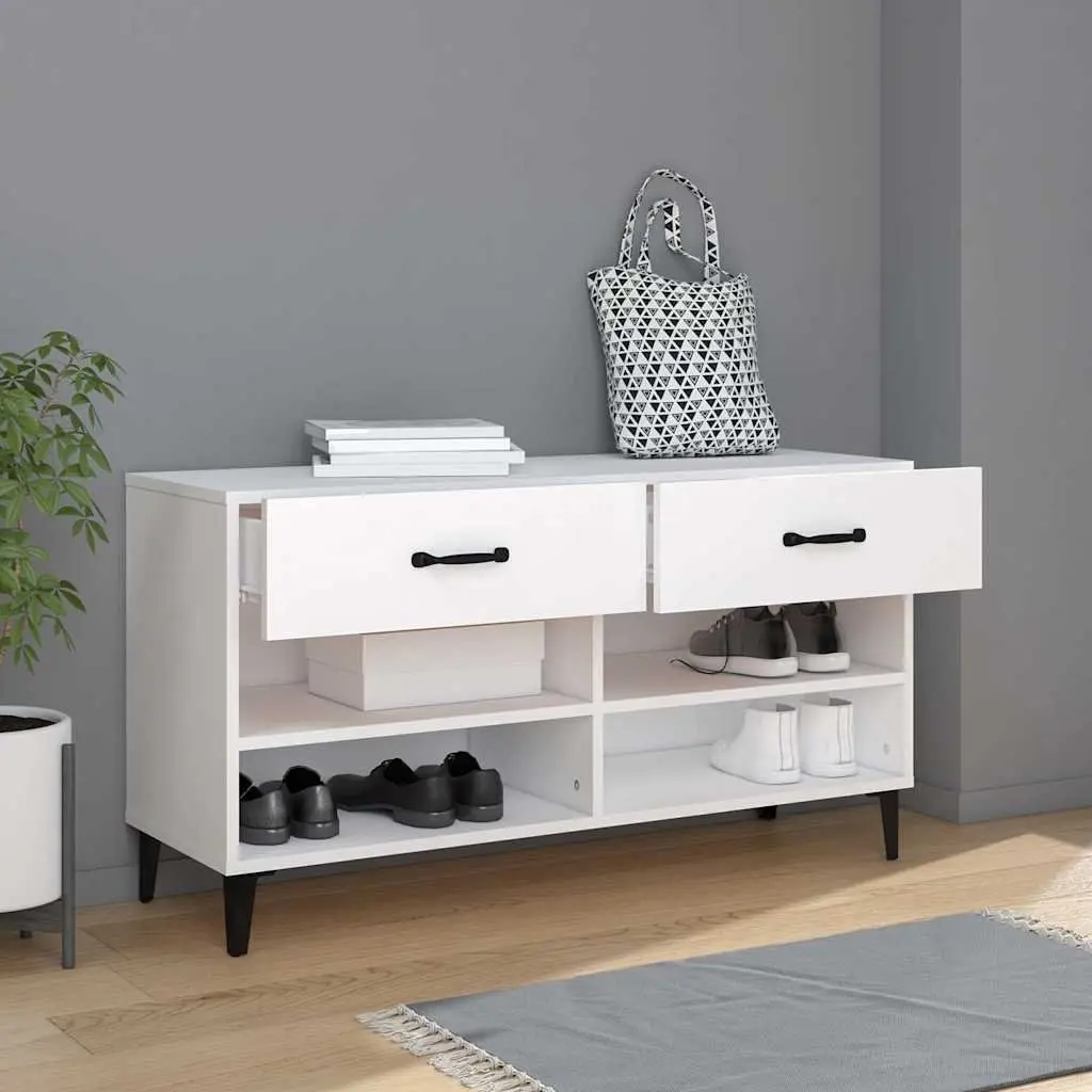 Shoe Cabinet in White for Organized Spaces
