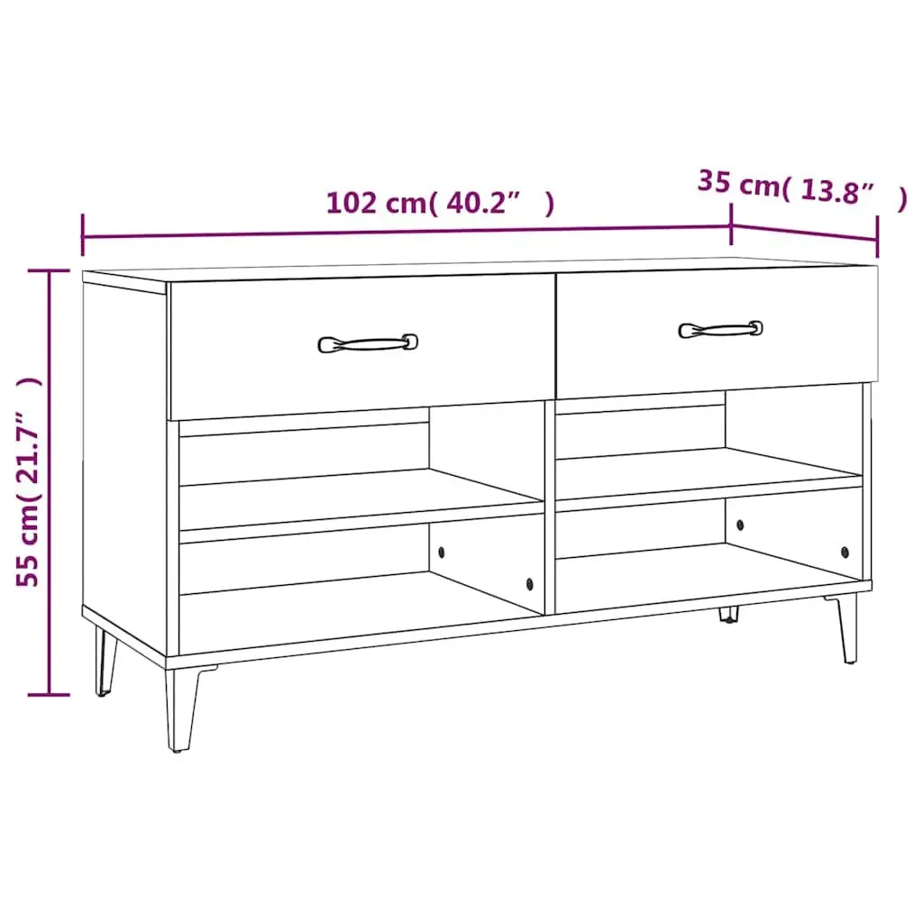 Shoe Cabinet in White for Organized Spaces