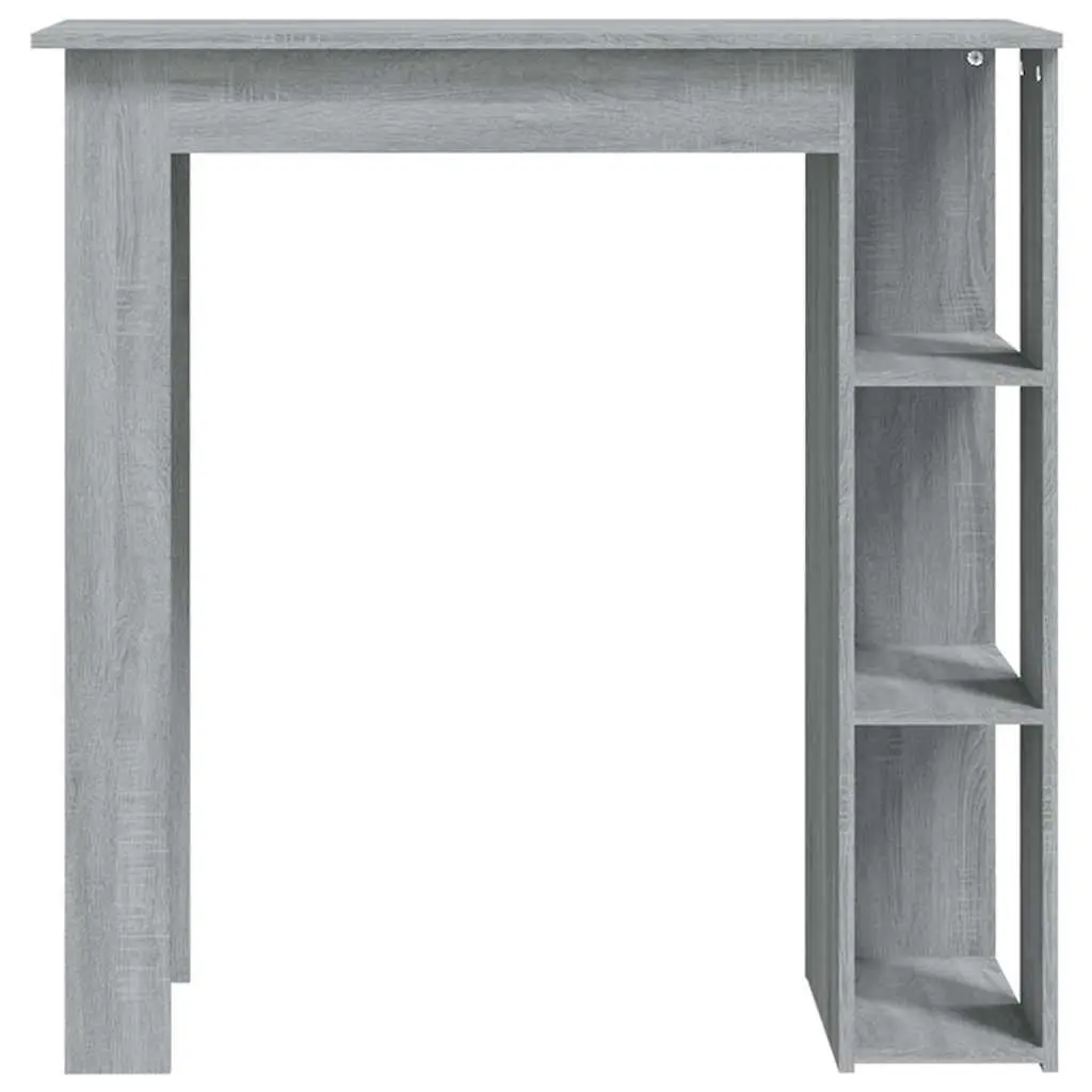 Bar Table Engineered Wood 102cm x 50cm x 103.5cm Grey