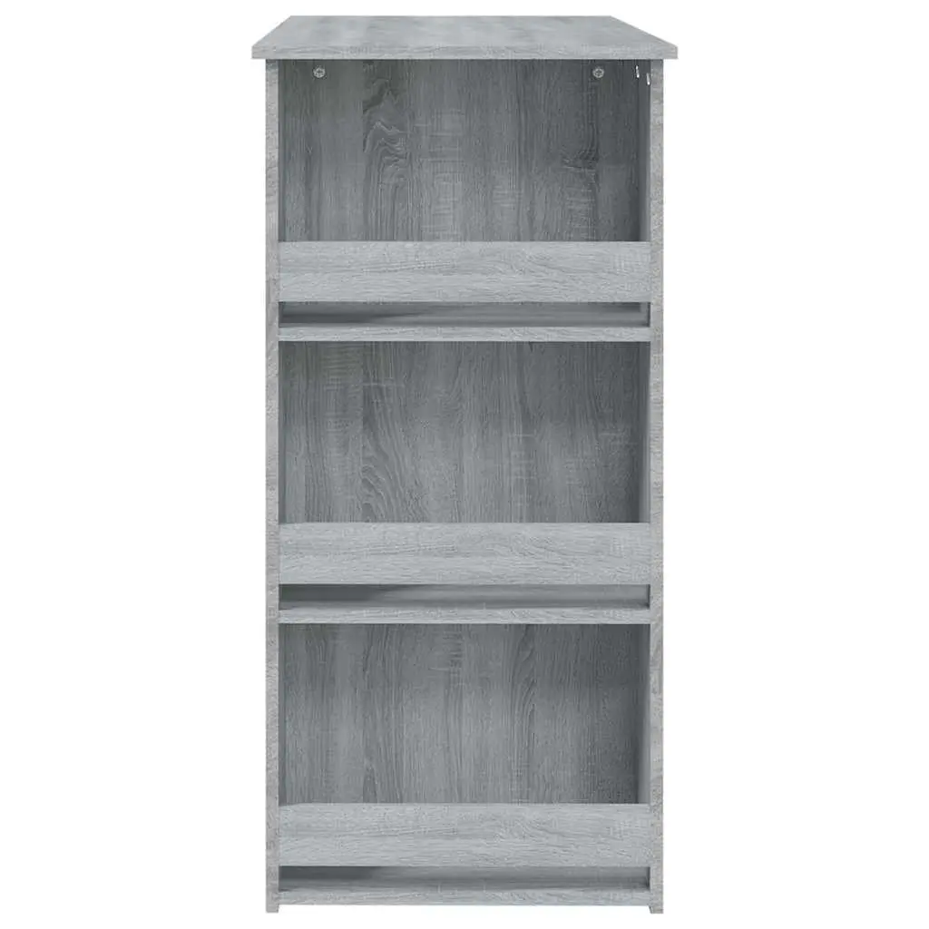 Bar Table Engineered Wood Compact Grey Sonoma 102 x 50 x 103.5 cm