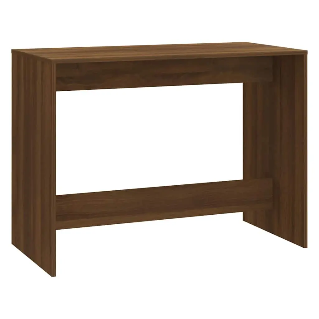 3 Piece Set Dining Furniture Engineered Wood Brown Modern Table Bench