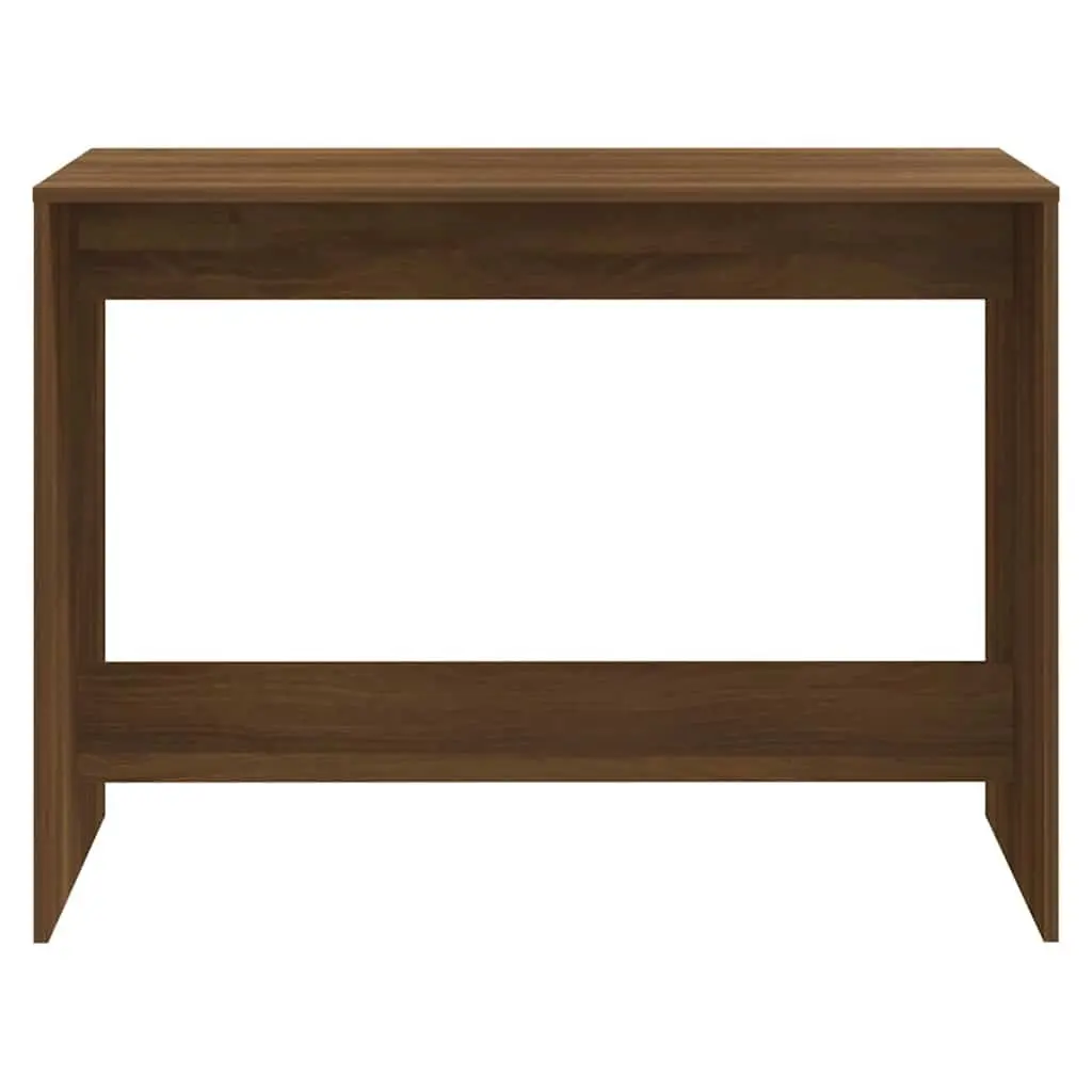 3 Piece Set Dining Furniture Engineered Wood Brown Modern Table Bench