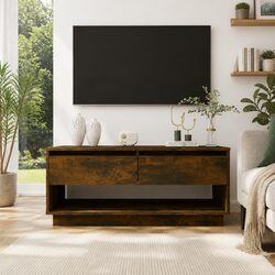 Practical Brown TV Cabinet for Home Organization