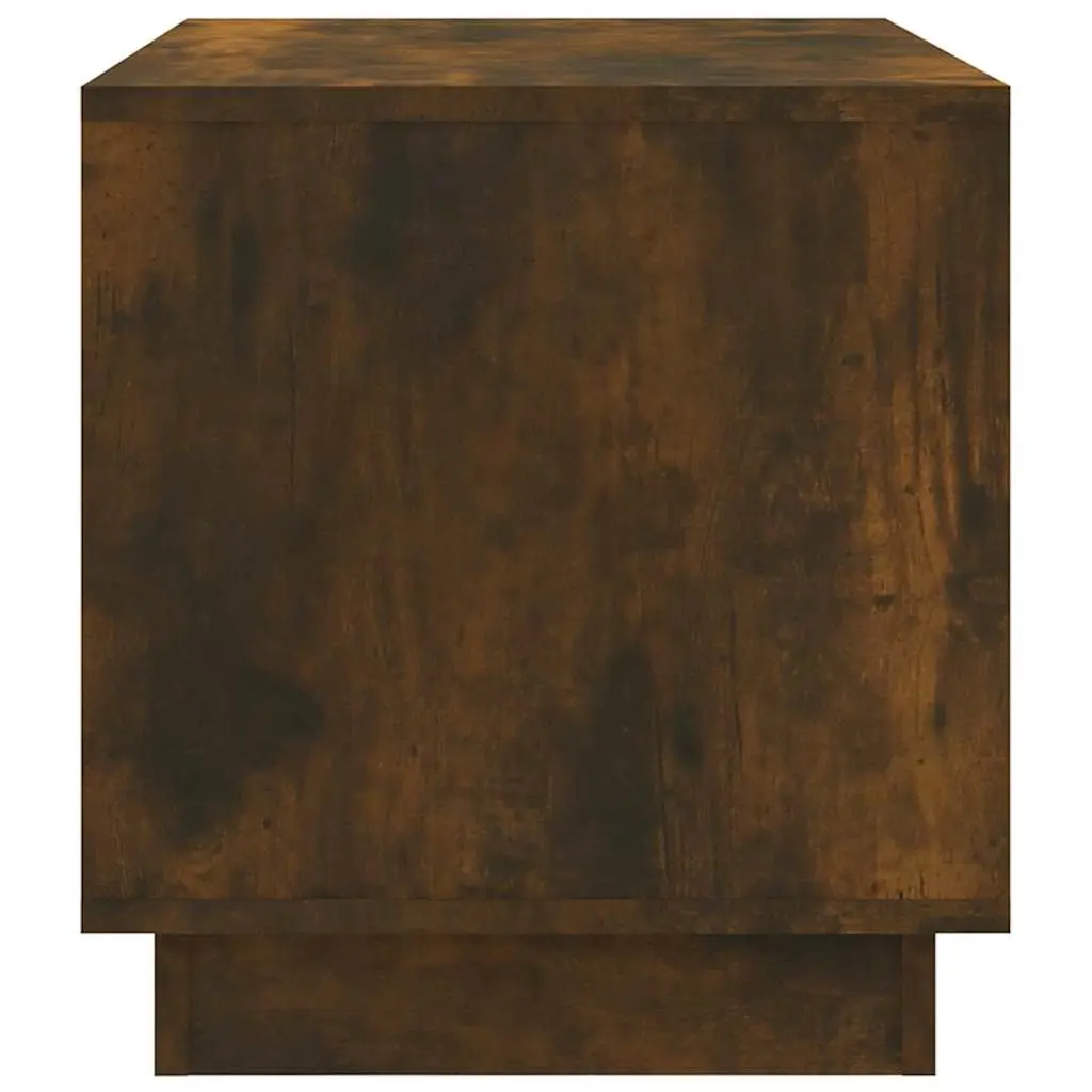 TV Cabinet Brown Living Room Storage Unit 2 Drawers Open Compartment Lowboard