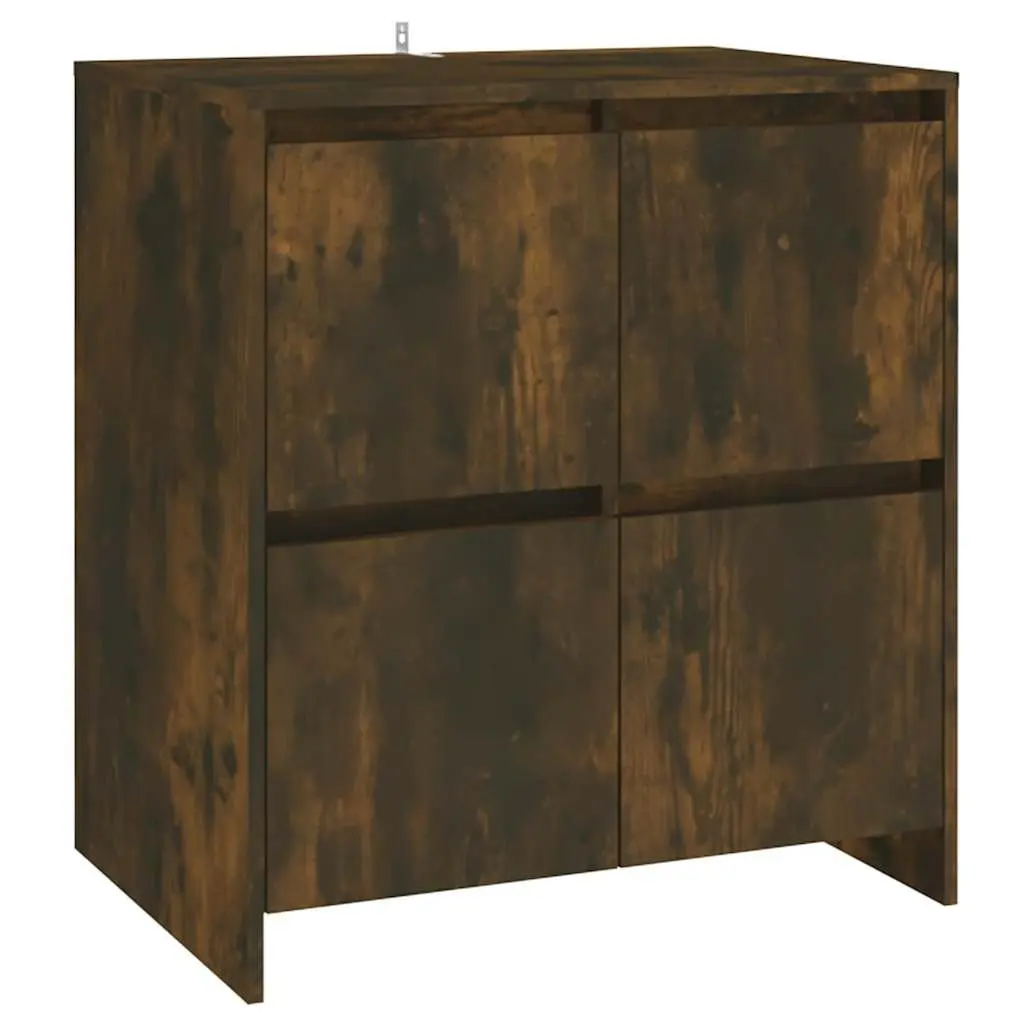 Sideboard with 4 Doors Brown Storage Cabinet Living Room Buffet Furniture