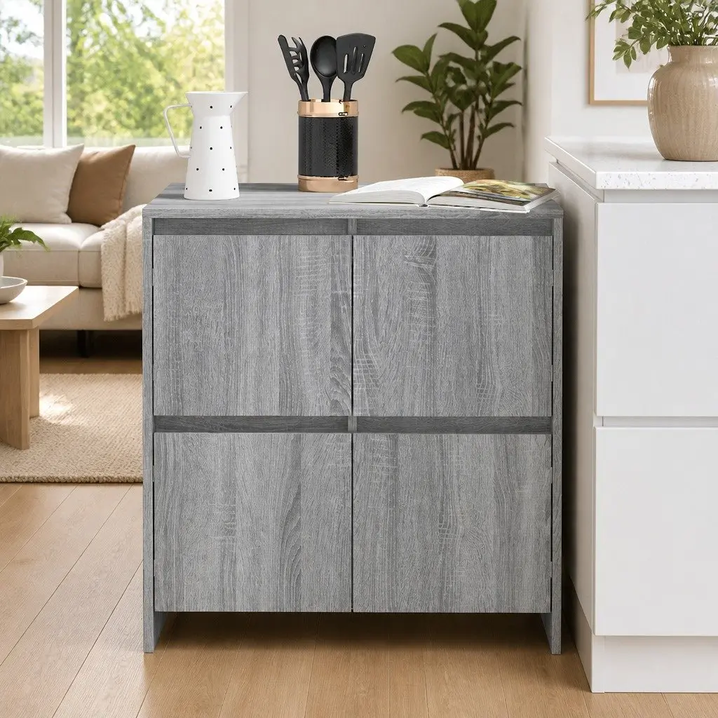Grey Sonoma Sideboard with 4 Doors