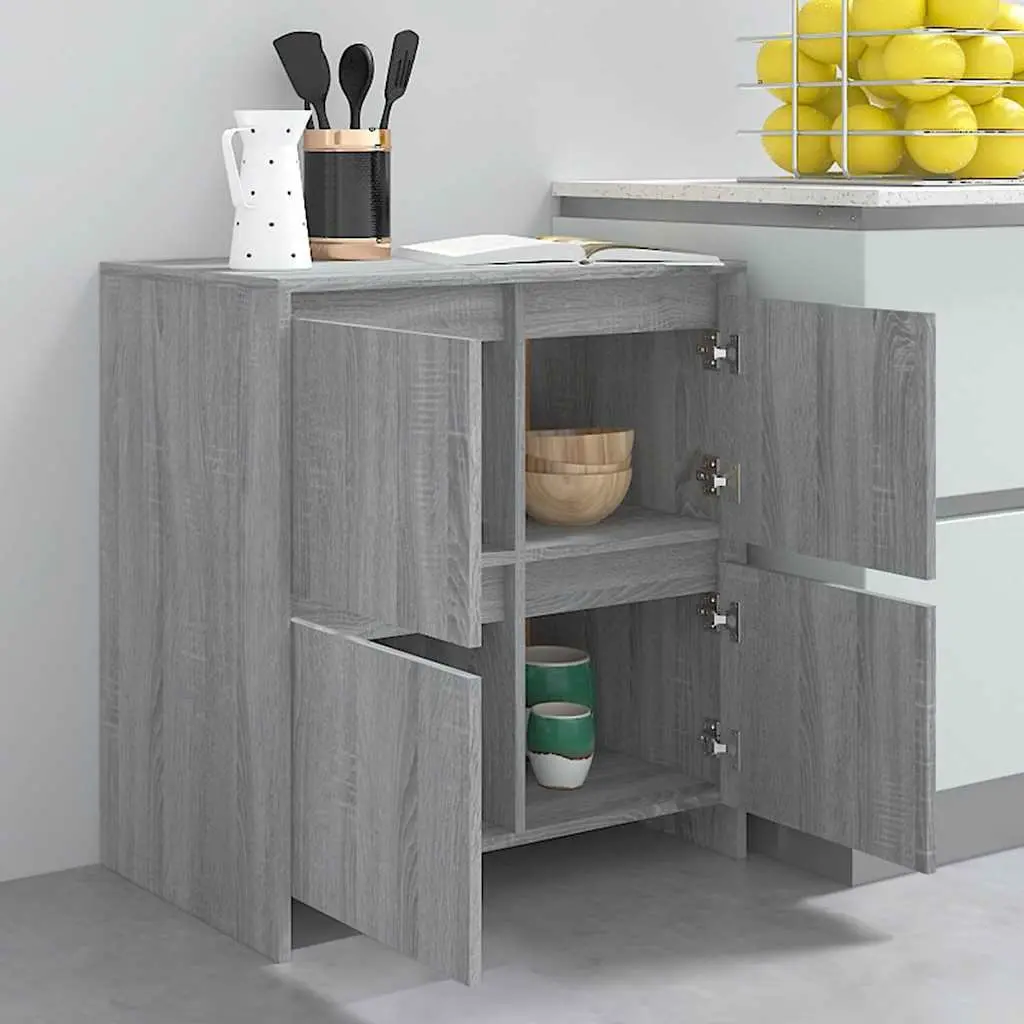 Grey Sonoma Sideboard with 4 Doors