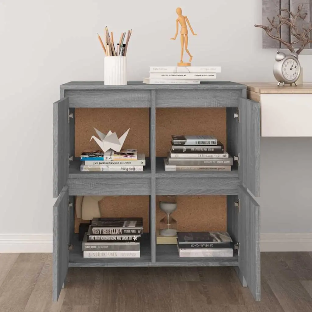 Grey Sonoma Sideboard with 4 Doors