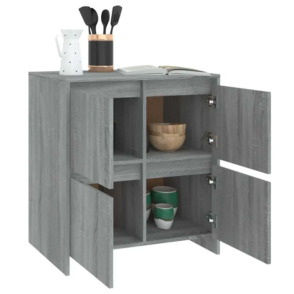 Grey Sonoma Sideboard with 4 Doors