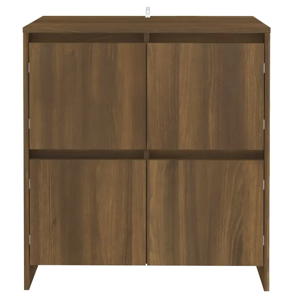 Sideboard Engineered Wood 70x41x75cm Brown Oak 4 Doors