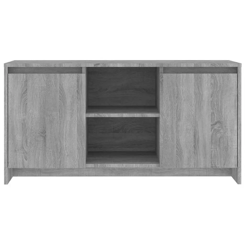 TV Cabinet Engineered Wood Grey 102L x 37.5W x 52.5H cm