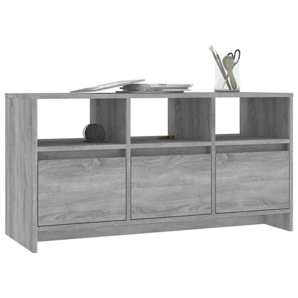 TV Cabinet Engineered Wood 102x37.5x52.5cm Grey