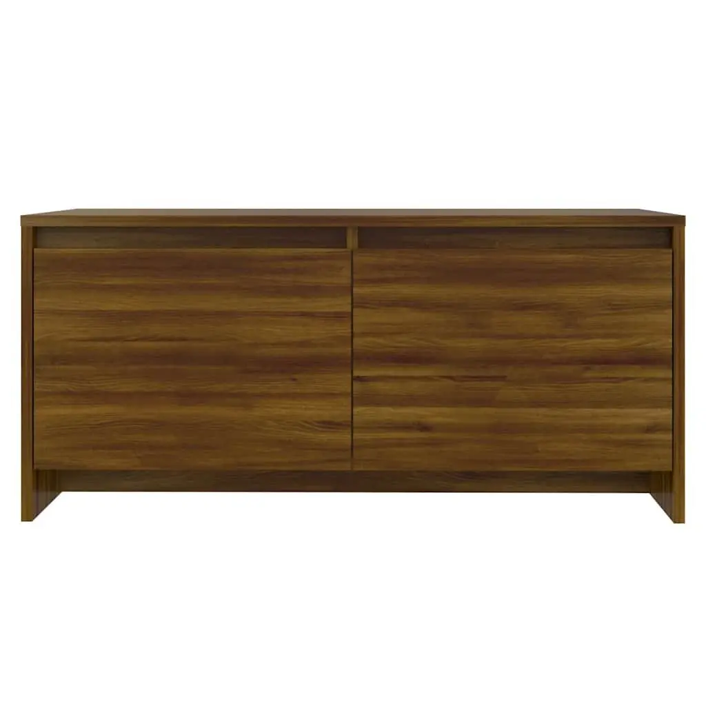Coffee Table Engineered Wood 90L x 50W x 41.5H cm Brown Oak with Storage Drawers