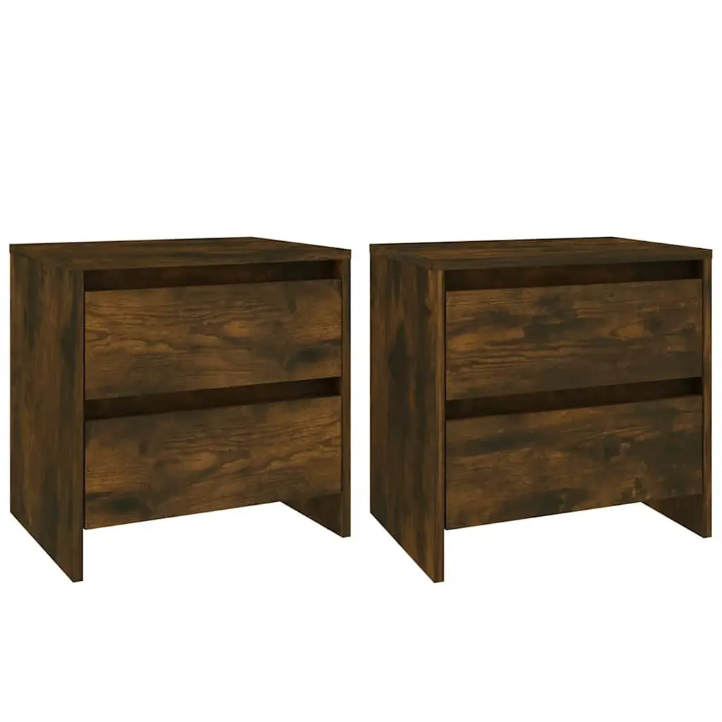 Bedside Cabinets Engineered Wood 45x34.5x44.5 cm Brown