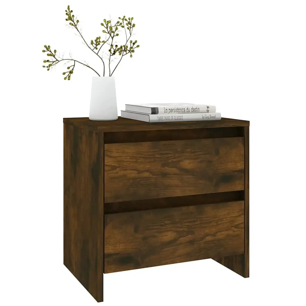 Bedside Cabinets Engineered Wood 45x34.5x44.5 cm Brown