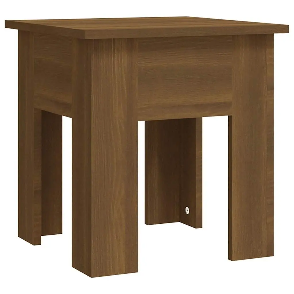 Coffee Table Engineered Wood Compact Brown Oak 40x40x42cm