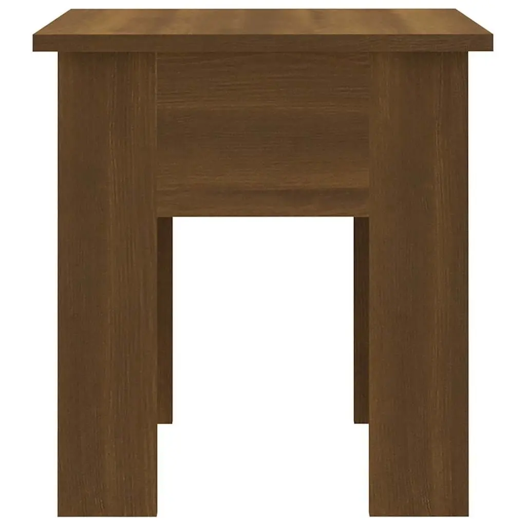 Coffee Table Engineered Wood Compact Brown Oak 40x40x42cm