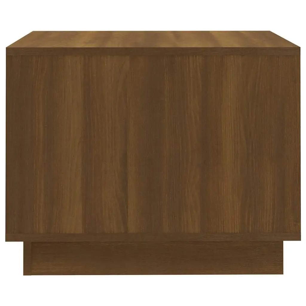 Coffee Table Brown Oak Design Modern Living Room Storage Shelves Centre Table