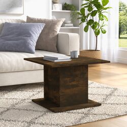 Practical Smoked Oak Brown Coffee Table for Daily Use