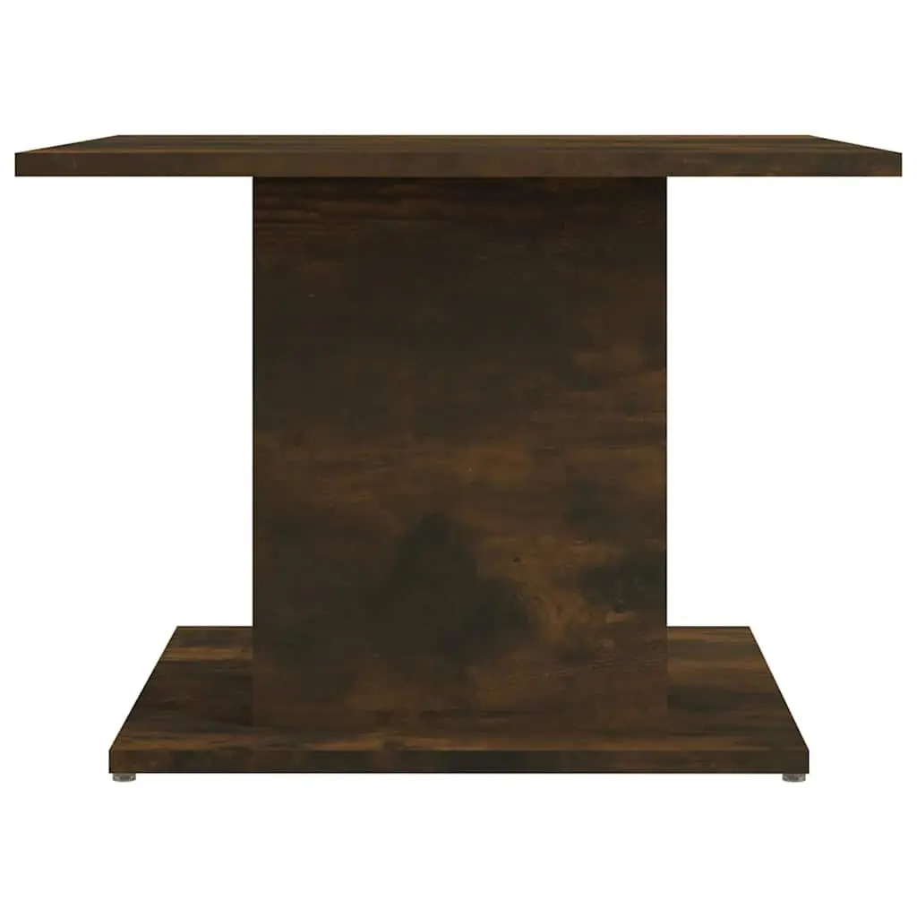 Coffee Table Smoked Oak Brown Engineered Wood Living Room Accent Furniture
