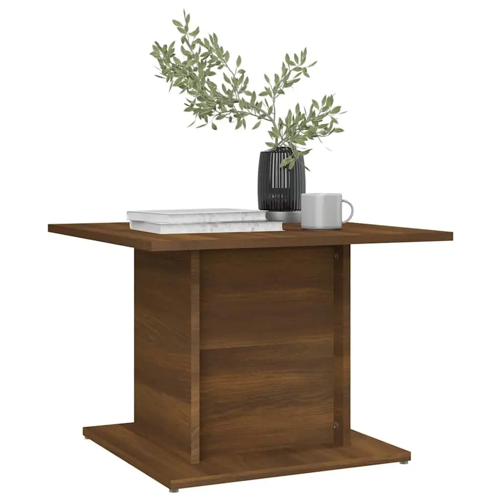 Coffee Table Brown Oak Engineered Wood Living Room Accent Furniture Decor