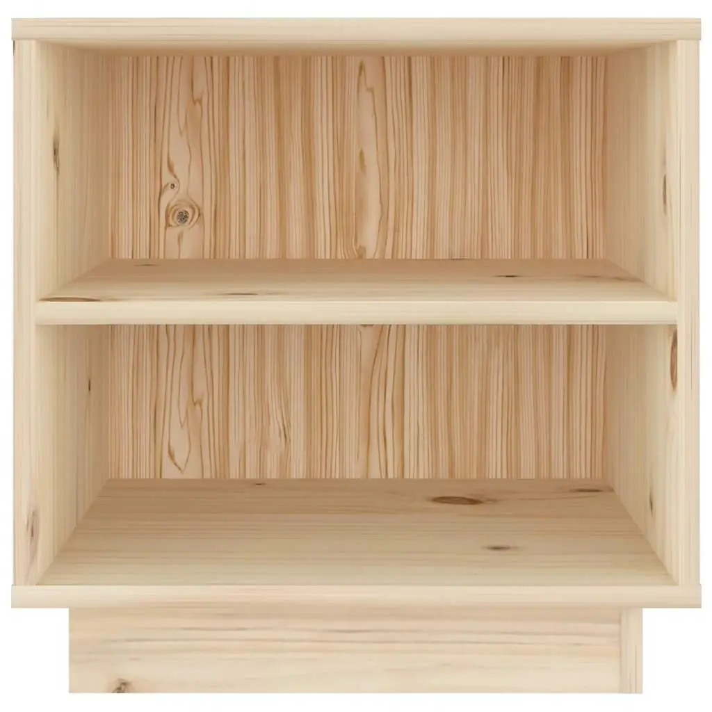 Bedside Cabinets Solid Pinewood 40x34x40 cm Brown 2 Piece