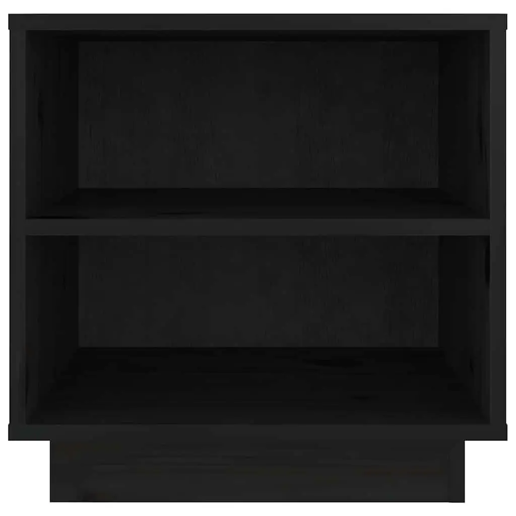 Bedside Cabinets 2 pcs Black 40x34x40 cm Solid Wood Storage Side Tables