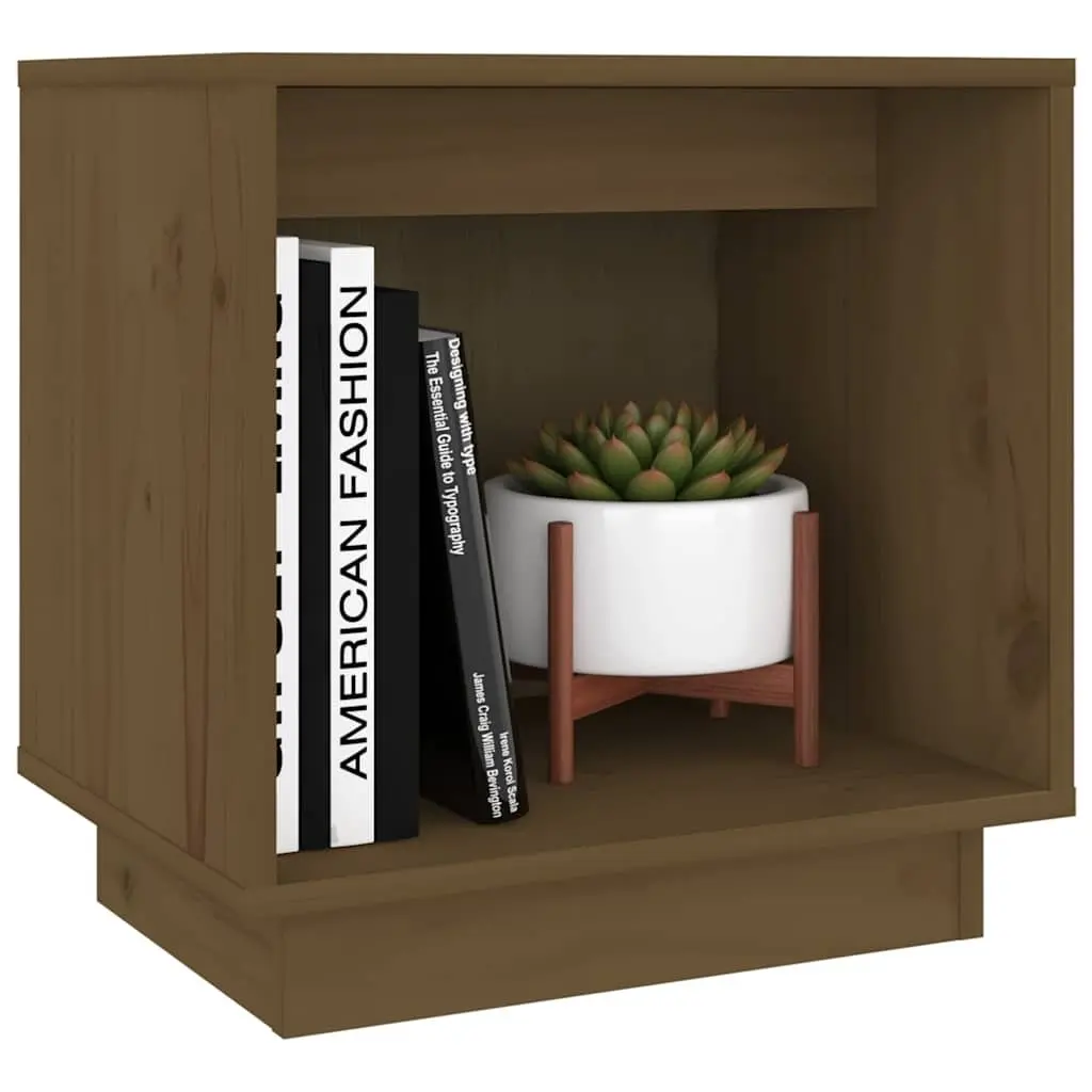 Wooden Bedside Cabinet Storage Organiser Brown 40cm x 30cm x 40cm Compact Nightstand