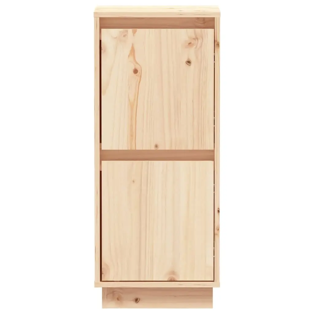 Solid Wood Pine Sideboard Cabinet with 2 Doors Storage Furniture Set Brown