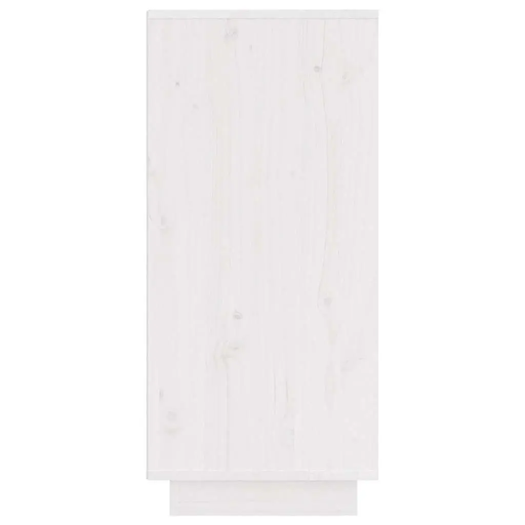 Sideboard Cabinet Set Solid Pine Wood MDF 31.5 x 34 x 75 cm White 2 Piece