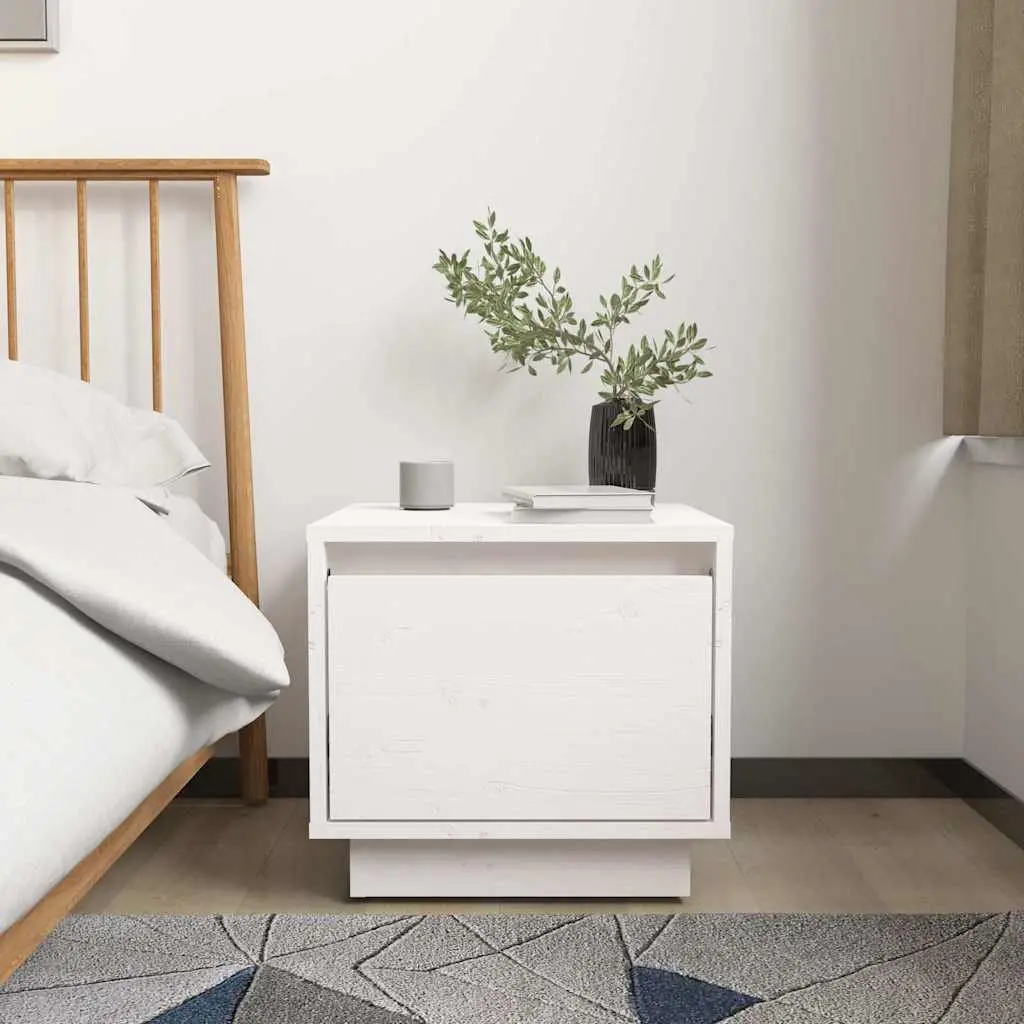 Bedside Cabinets 2 pcs White 35x34x32 cm Side Tables Storage Nightstand