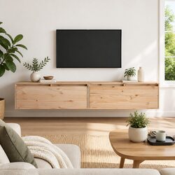 Practical Floating Wall Cabinet for Home Use