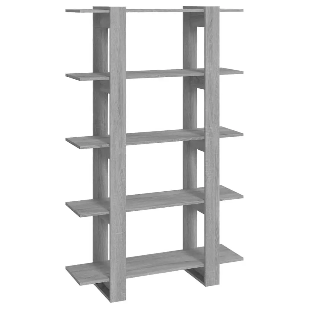 Book Cabinet Grey Sonoma Shelving Unit Storage Organiser 100W x 30D x 160H cm