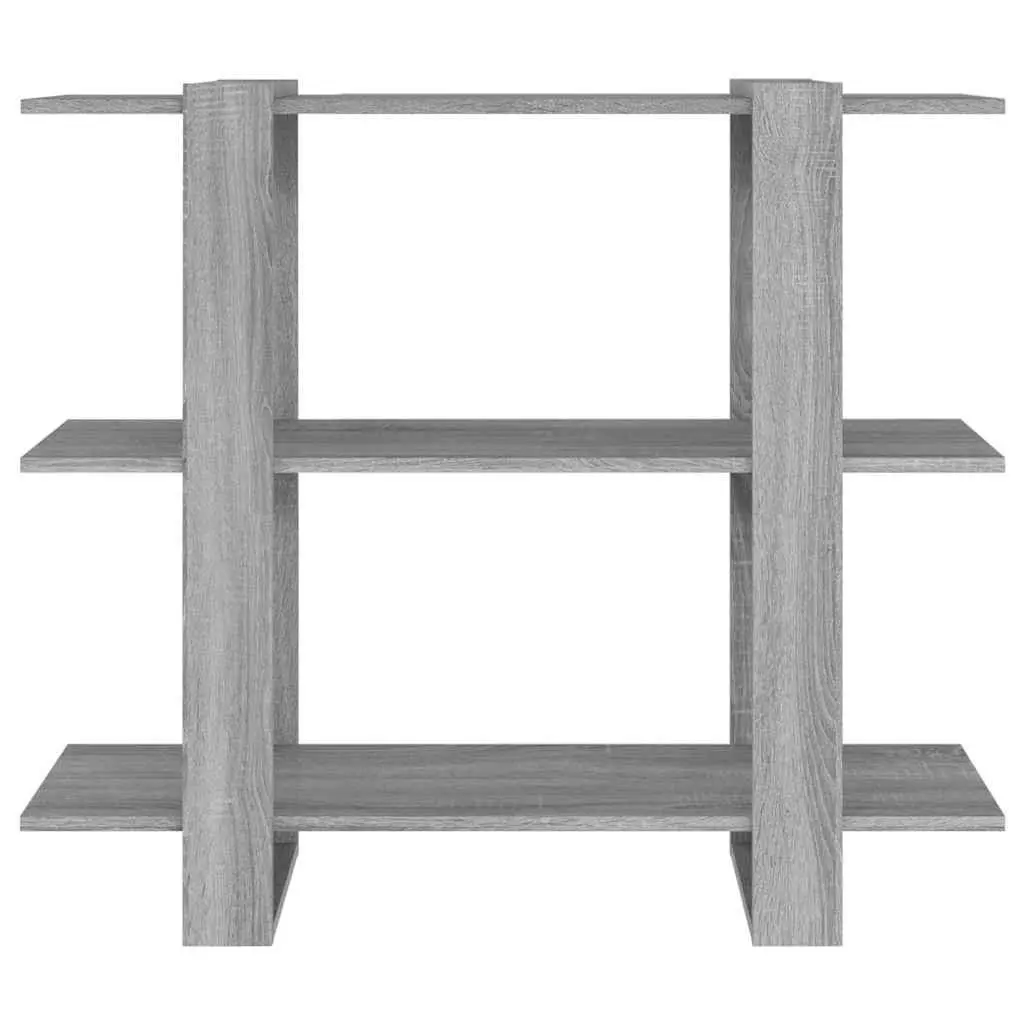Book Cabinet Room Divider Grey Sonoma Bookshelf Storage Organiser 100x30x87cm